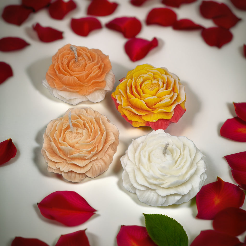 Peony Flower Scented Soy Wax Candle