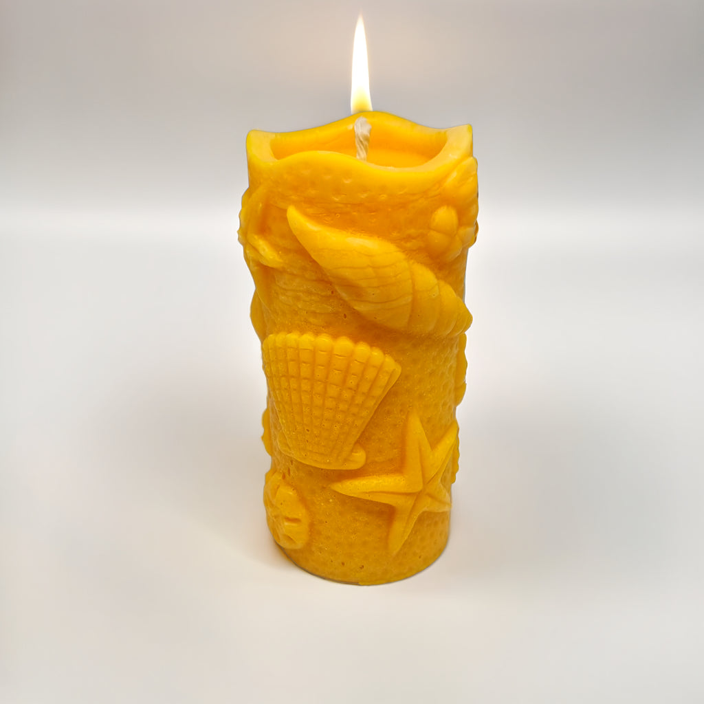 Beach Theme Pillar Scented Candle