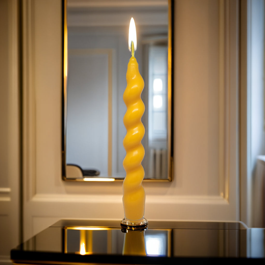 Twisted Pillar Soy Wax Scented Candle