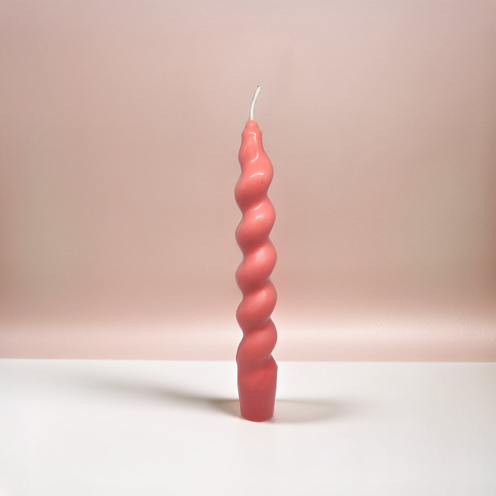 Twisted Pillar Soy Wax Scented Candle