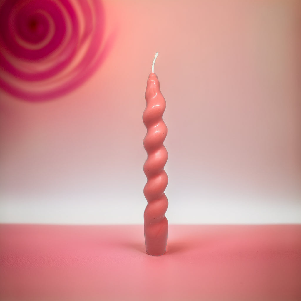 Twisted Pillar Soy Wax Scented Candle