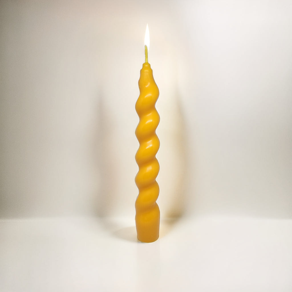 Twisted Pillar Soy Wax Scented Candle