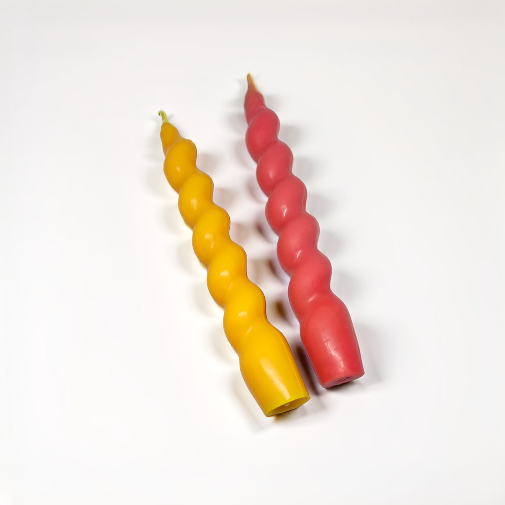 Twisted Pillar Soy Wax Scented Candle