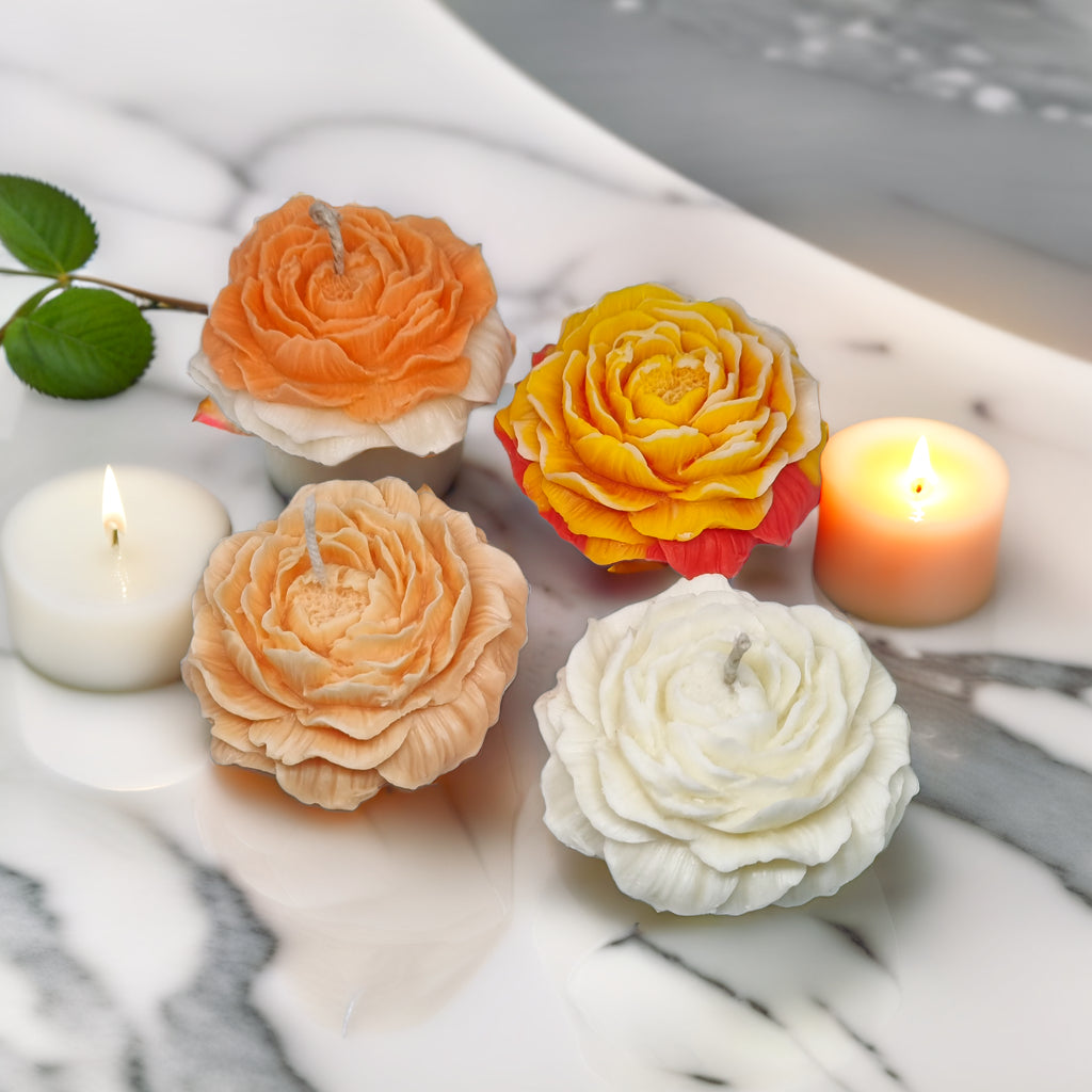 Peony Flower Scented Soy Wax Candle