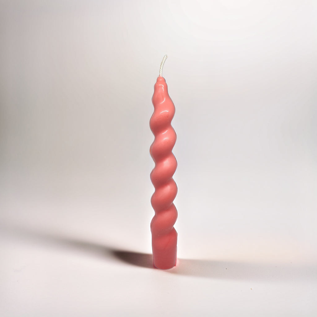 Twisted Pillar Soy Wax Scented Candle