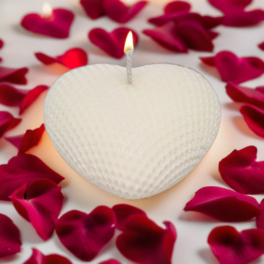 Woven Heart Shaped Soy Candle