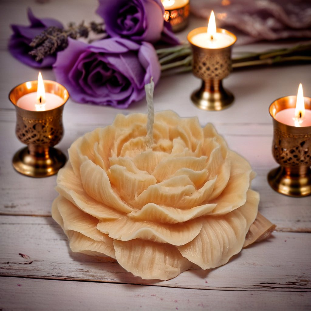 Peony Flower Scented Soy Wax Candle
