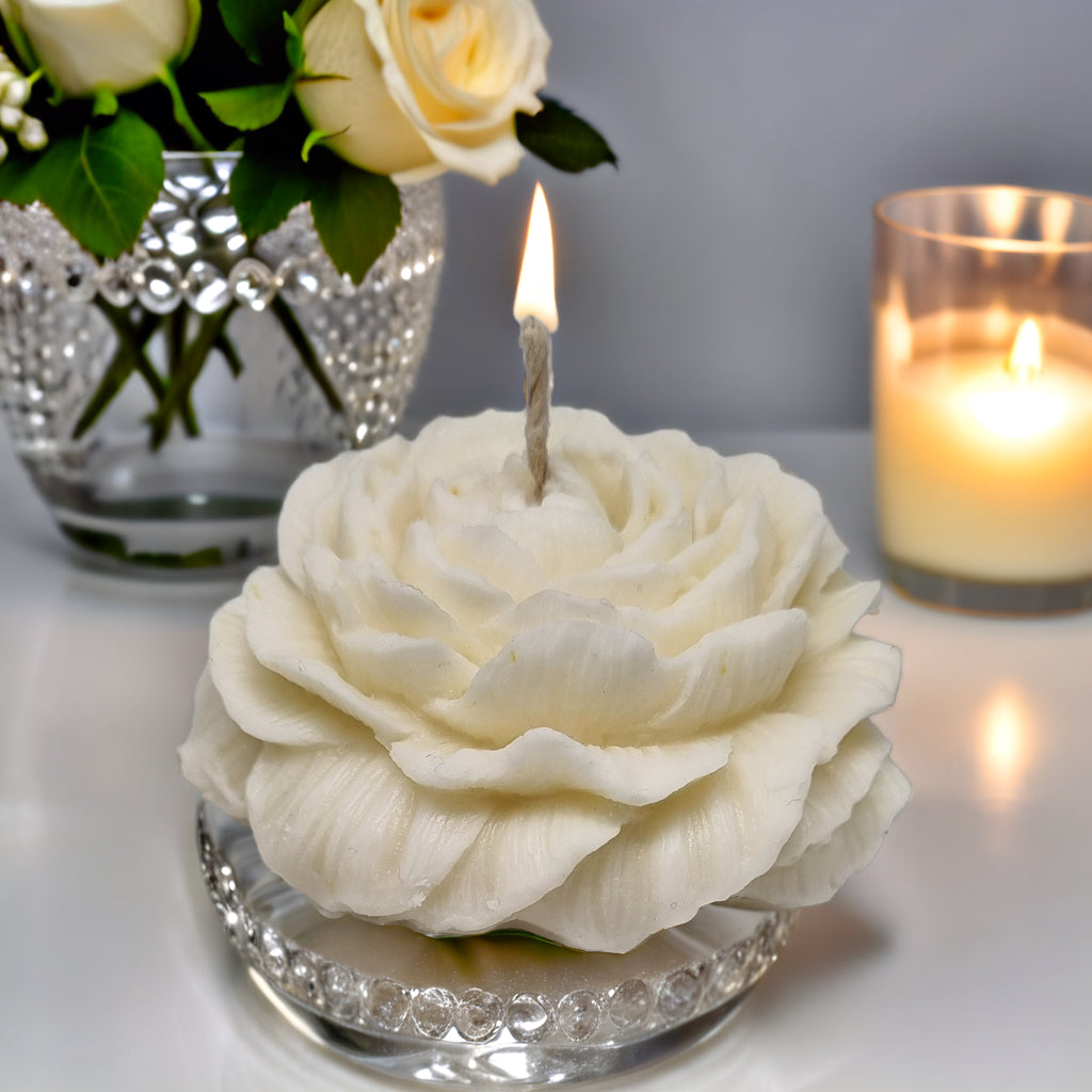 Peony Flower Scented Soy Wax Candle