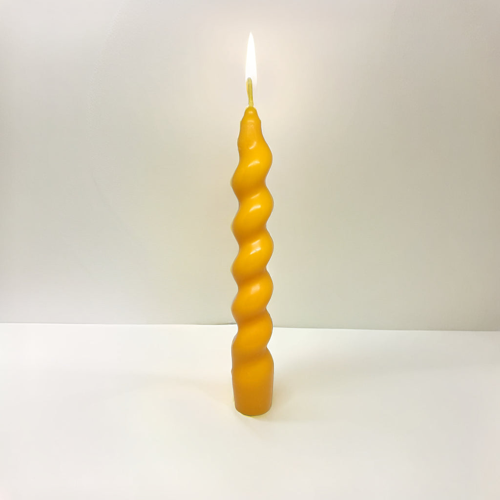 Twisted Pillar Soy Wax Scented Candle