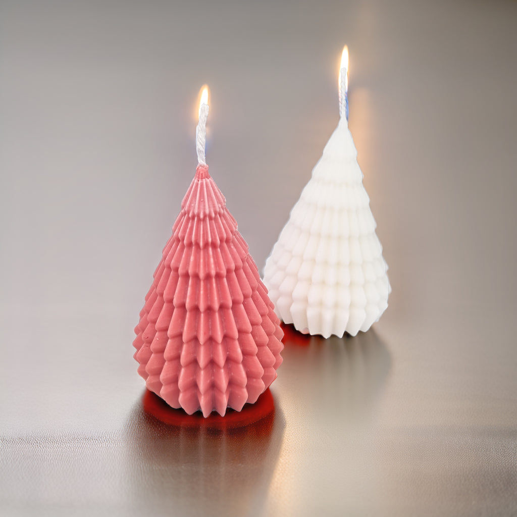 Origami Christmas Tree Soy Scented Candle - Festive Decor