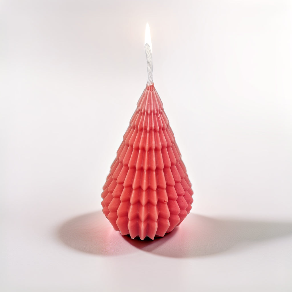 Origami Christmas Tree Soy Scented Candle - Festive Decor