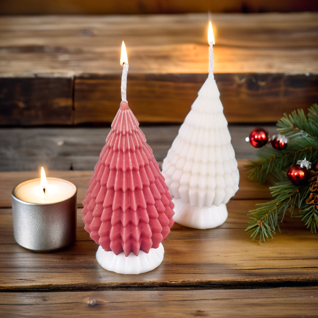 Origami Christmas Tree Soy Scented Candle - Festive Decor