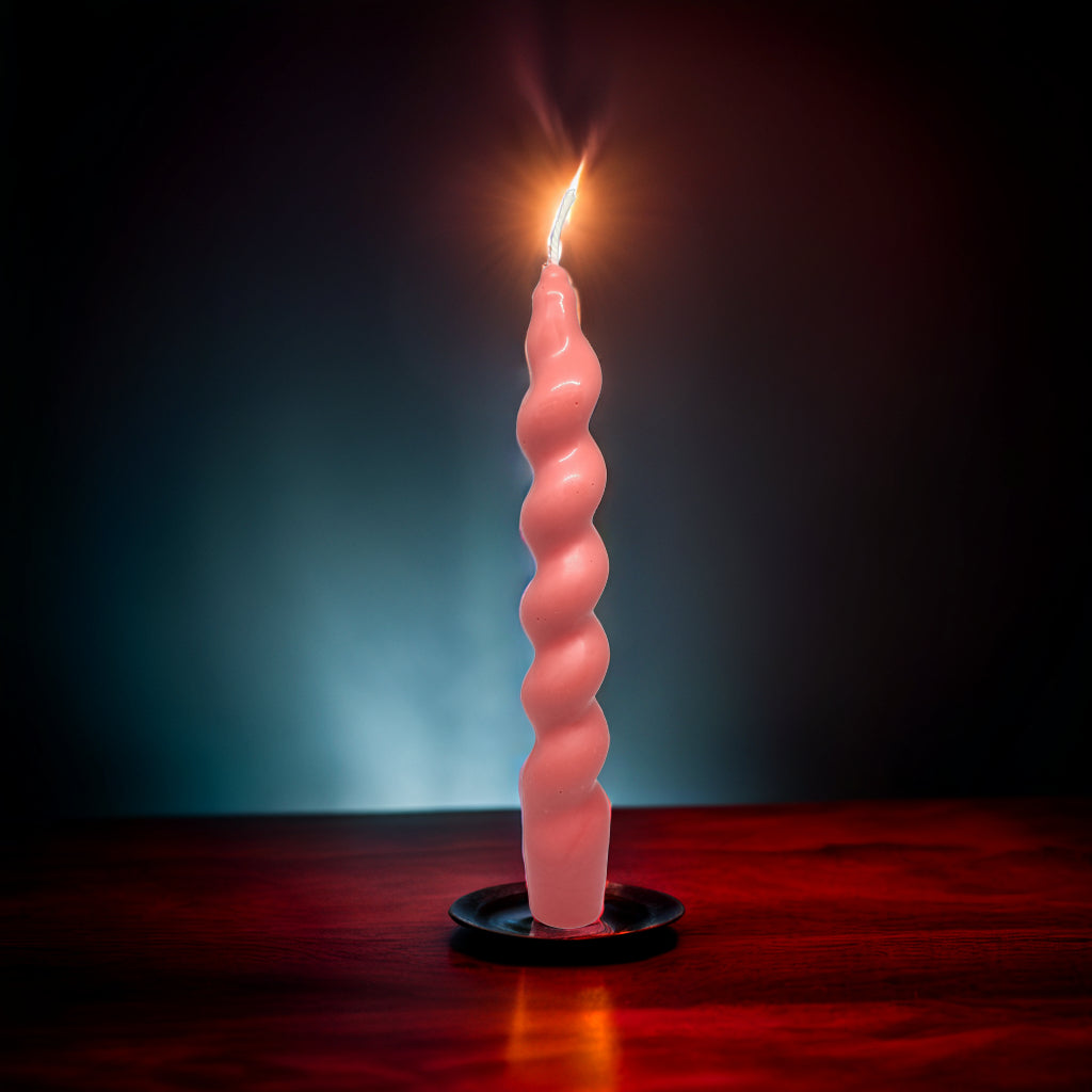 Twisted Pillar Soy Wax Scented Candle