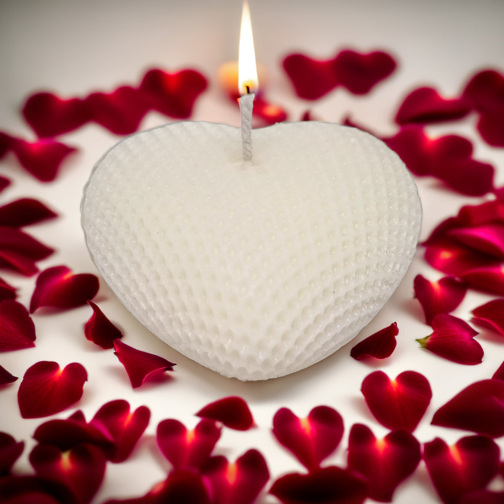 Woven Heart Shaped Soy Candle