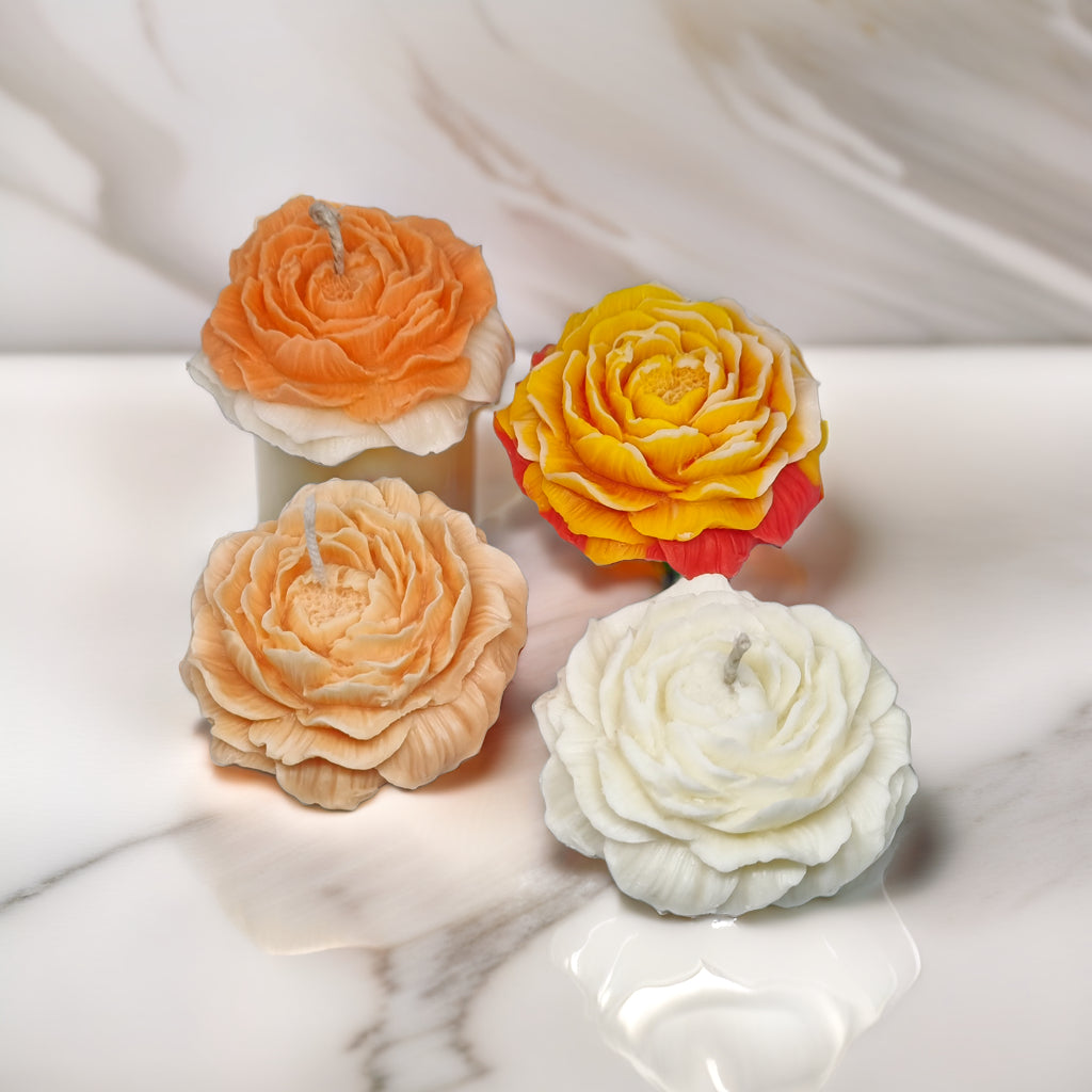 Peony Flower Scented Soy Wax Candle