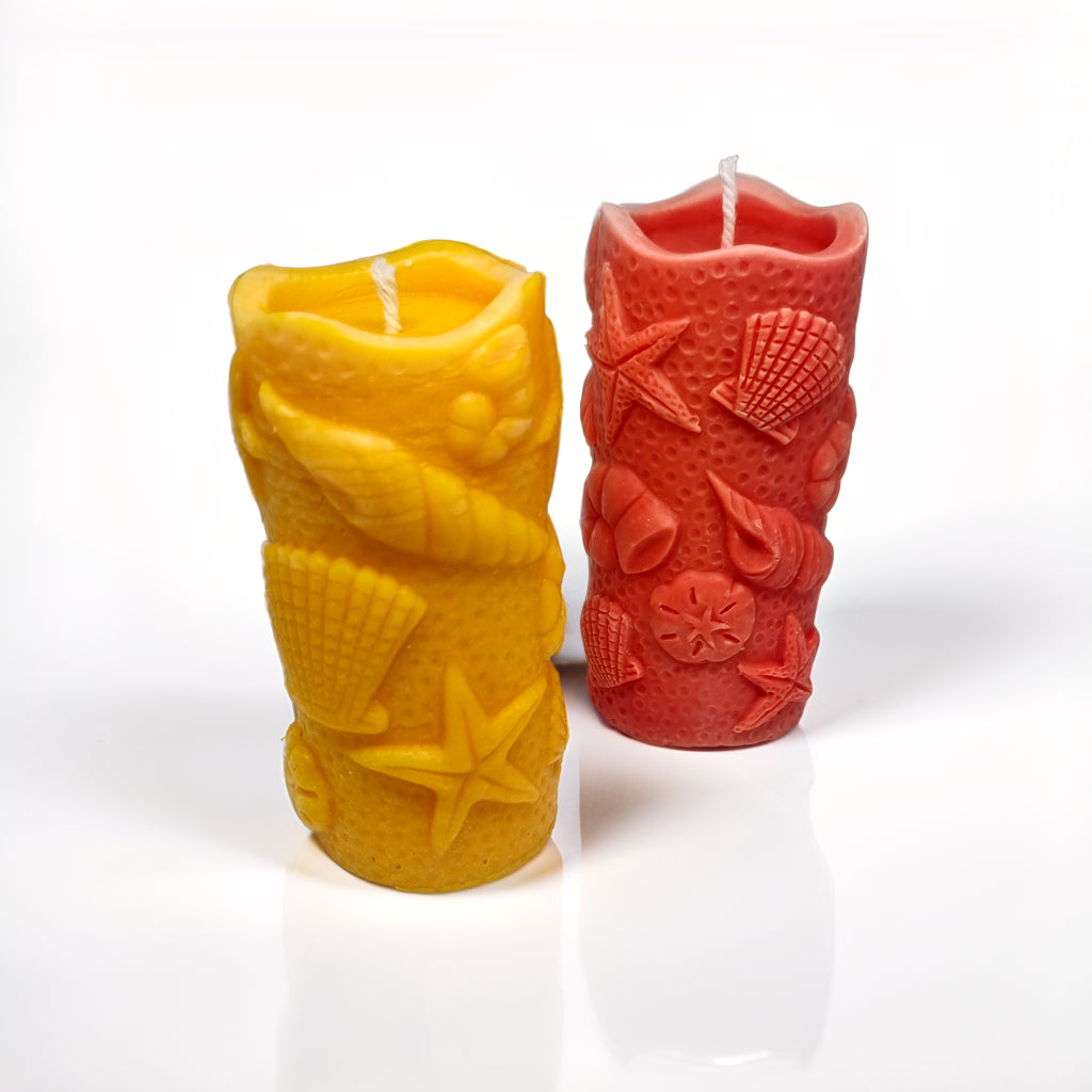 Beach Theme Pillar Scented Candle