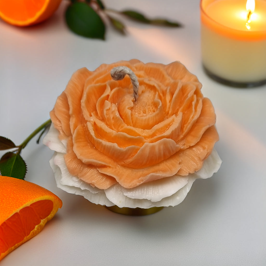 Peony Flower Scented Soy Wax Candle