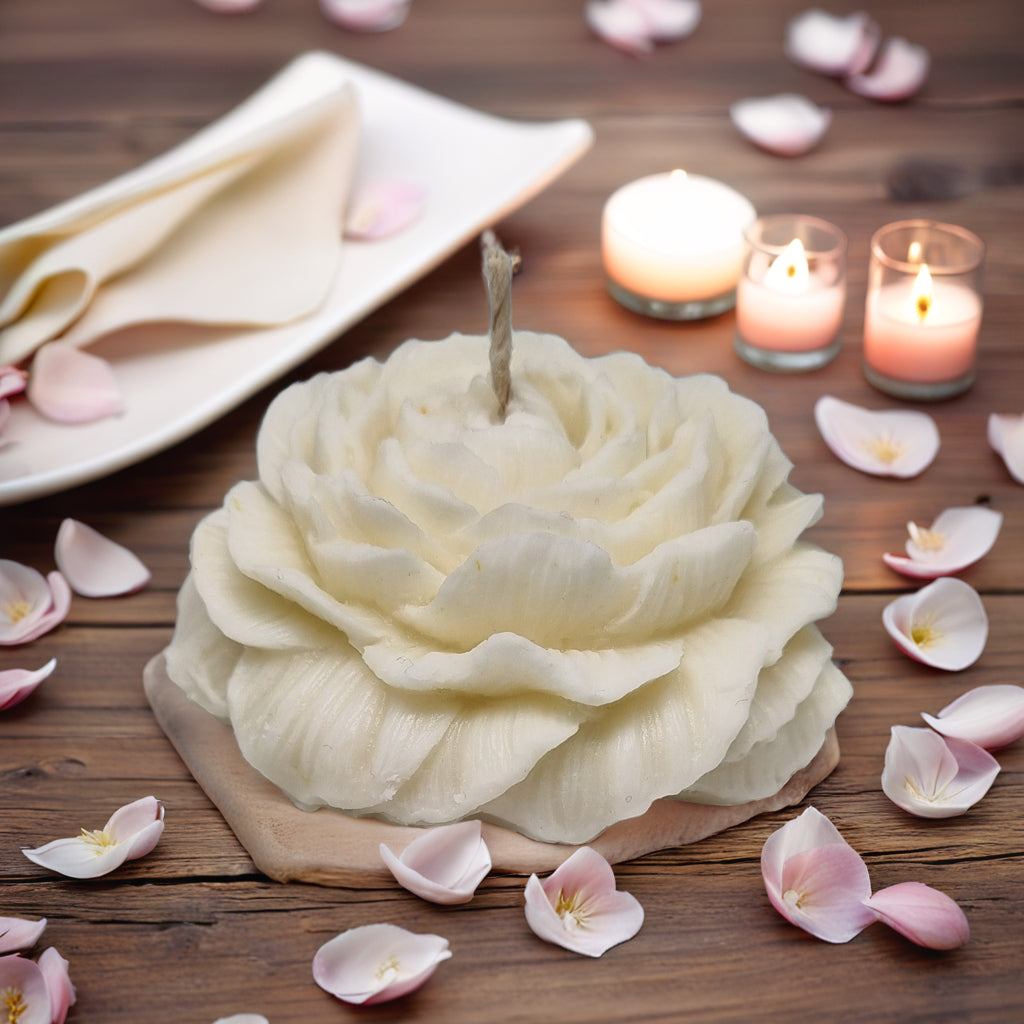 Peony Flower Scented Soy Wax Candle