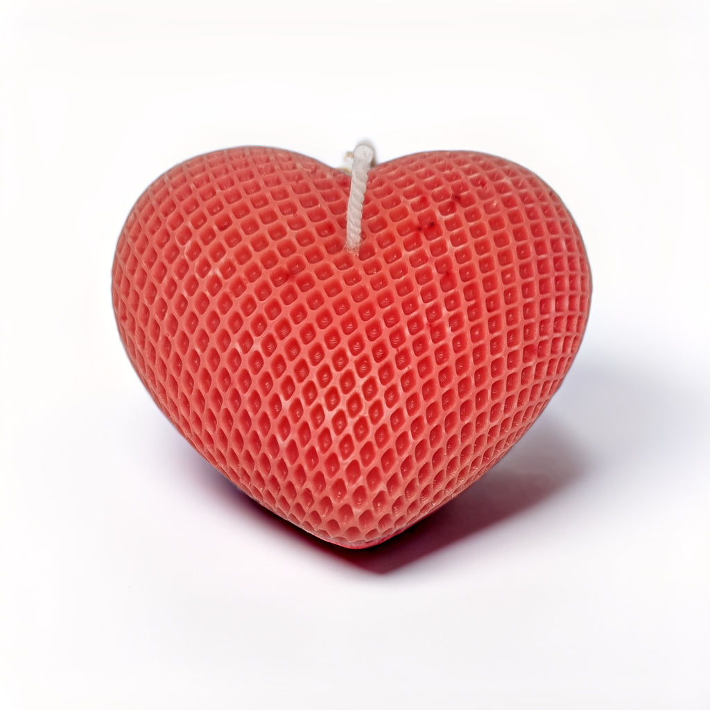 Woven Heart Shaped Soy Candle