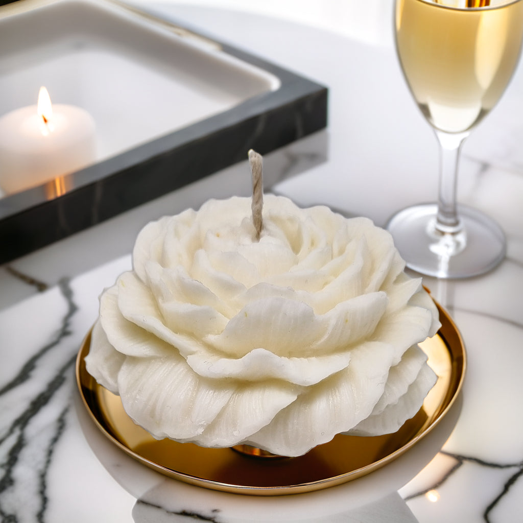 Peony Flower Scented Soy Wax Candle