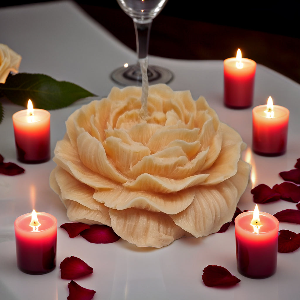 Peony Flower Scented Soy Wax Candle