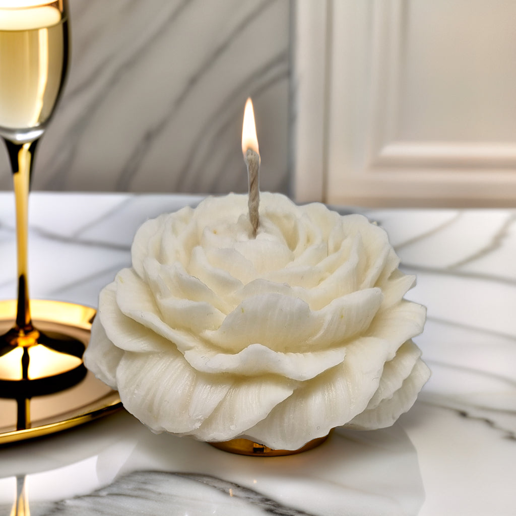 Peony Flower Scented Soy Wax Candle