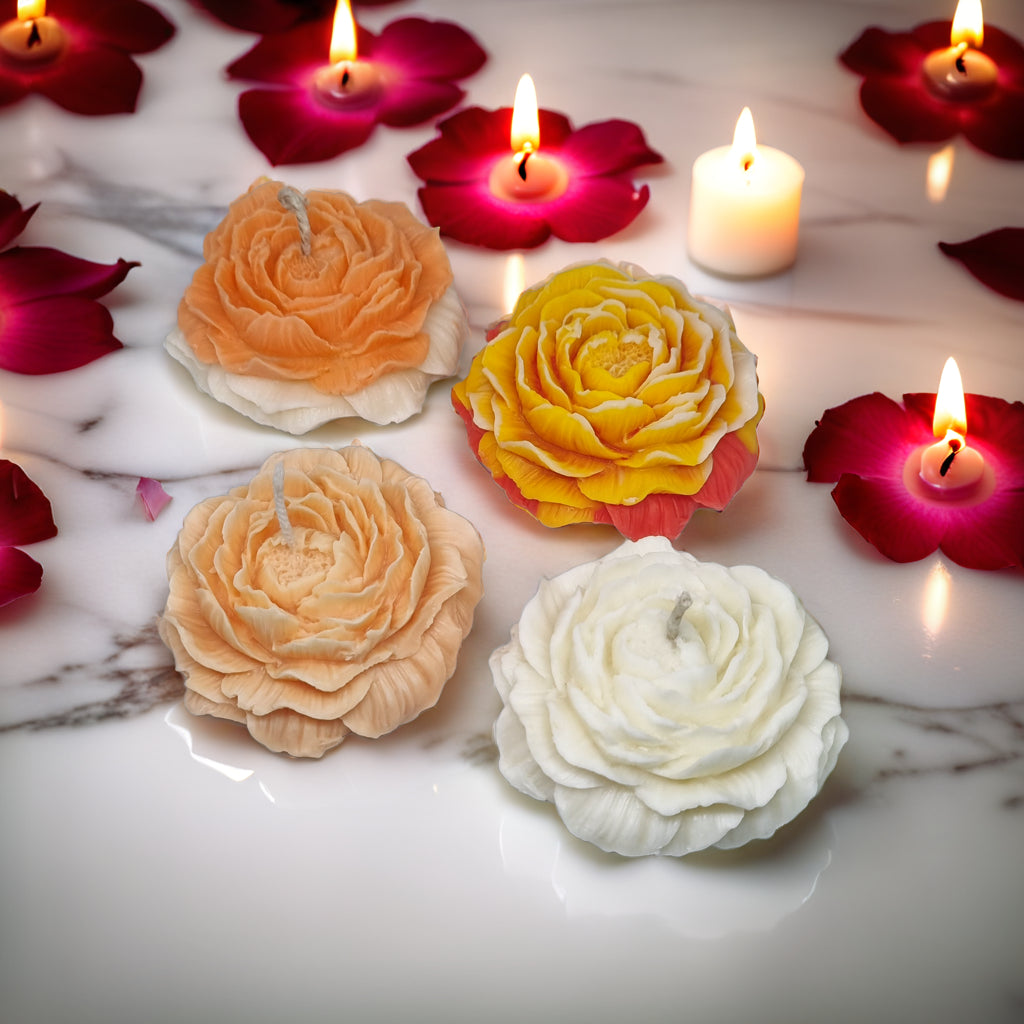 Peony Flower Scented Soy Wax Candle